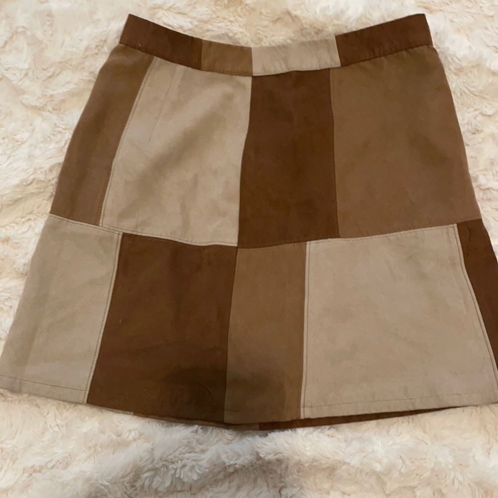 Hollister faux suede mini skirt